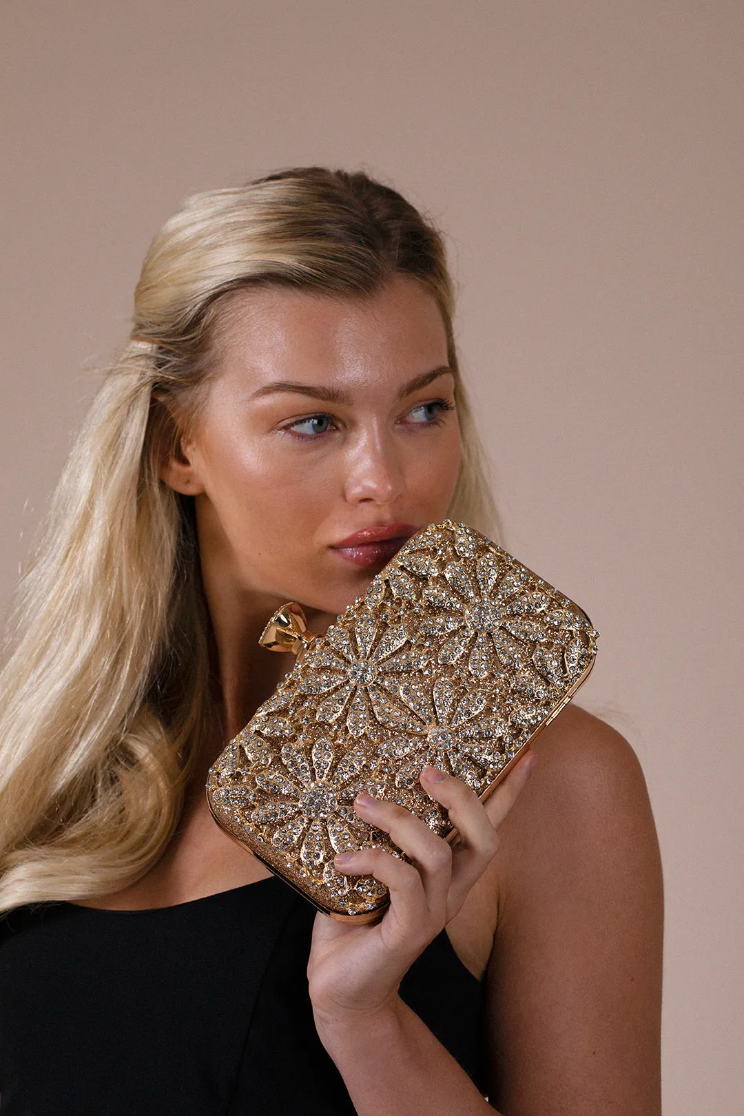 Daisy Embellished Clutch Bag by SVNX sold by Goddiva product image thumbnail 2