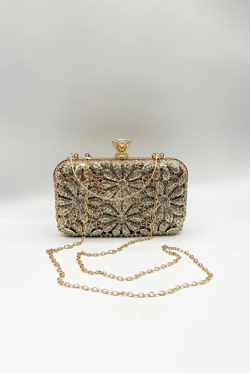 Daisy Embellished Clutch Bag by SVNX sold by Goddiva product image thumbnail 3