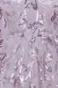 Flared Sleeve Embroidered Maxi Dress - Blush Pink by Goddiva sold by Goddiva