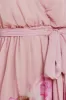 Goddiva Chiffon Floral Border Print Midi Dress - Blush sold by Goddiva