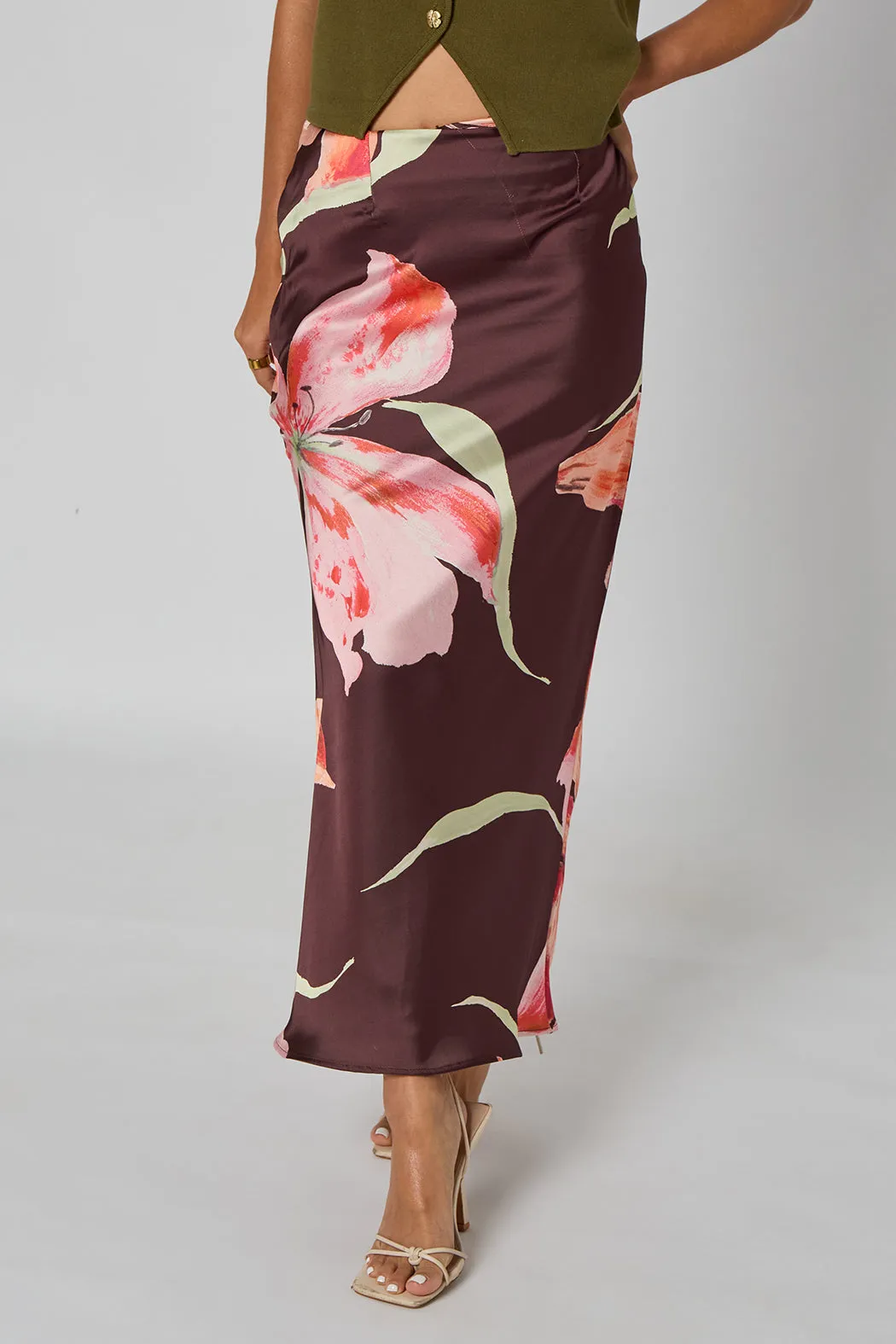 Floral Midi Skirt by Urban Bliss sold by Goddiva product image thumbnail 2