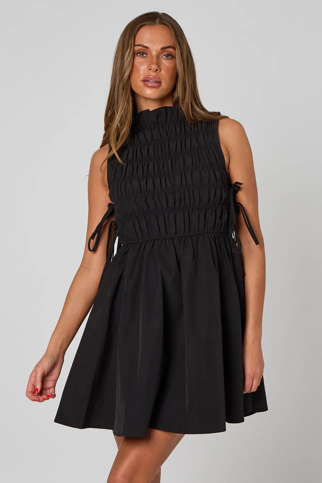 Shirred Mini Dress by Urban Bliss sold by Goddiva product image thumbnail 2