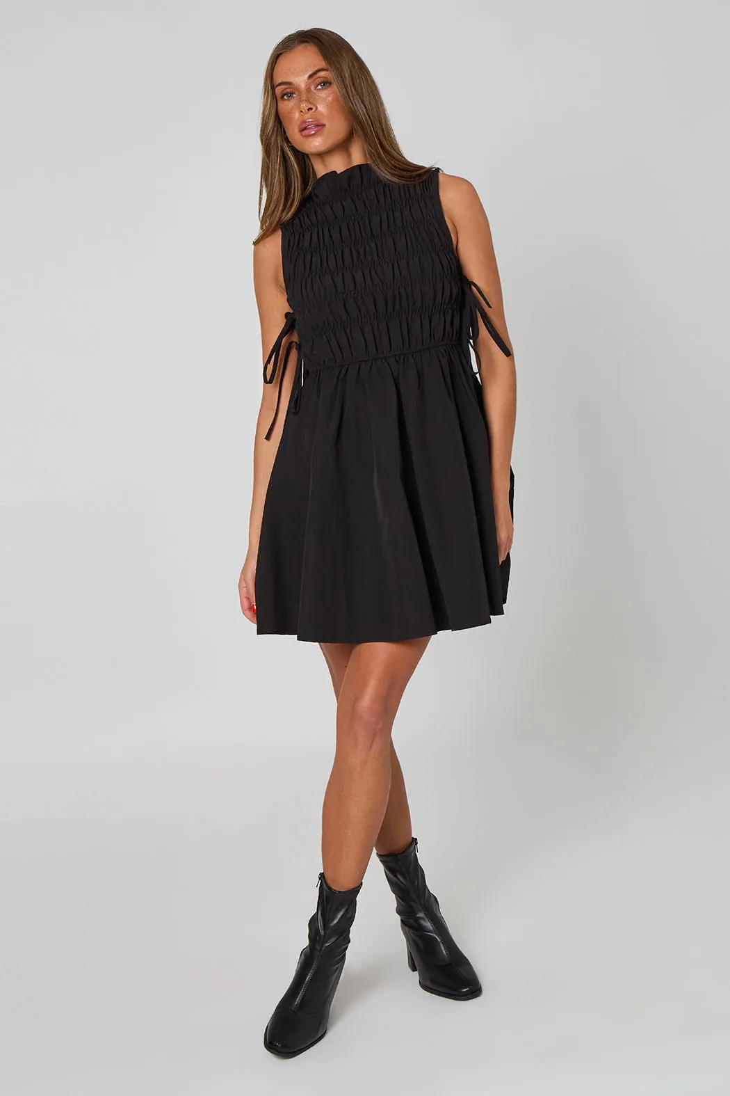 Shirred Mini Dress by Urban Bliss sold by Goddiva product image thumbnail 3