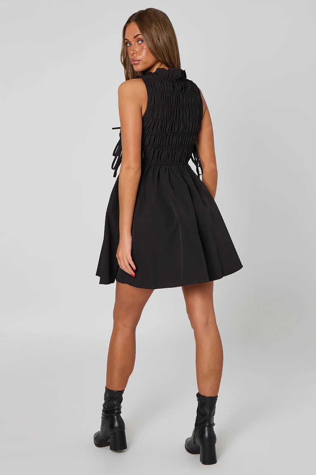 Shirred Mini Dress by Urban Bliss sold by Goddiva product image thumbnail 4