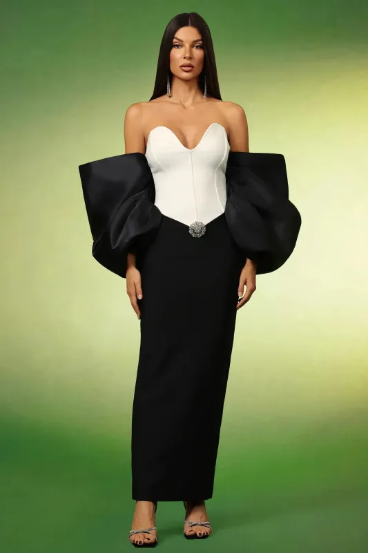 Fabiola Sleeveless Bow Bandage Maxi Dress by Bella Barnett made by Bella Barnett