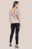 Goddiva Lurex Flutter Sleeve Wrap Top - Champagne sold by Goddiva