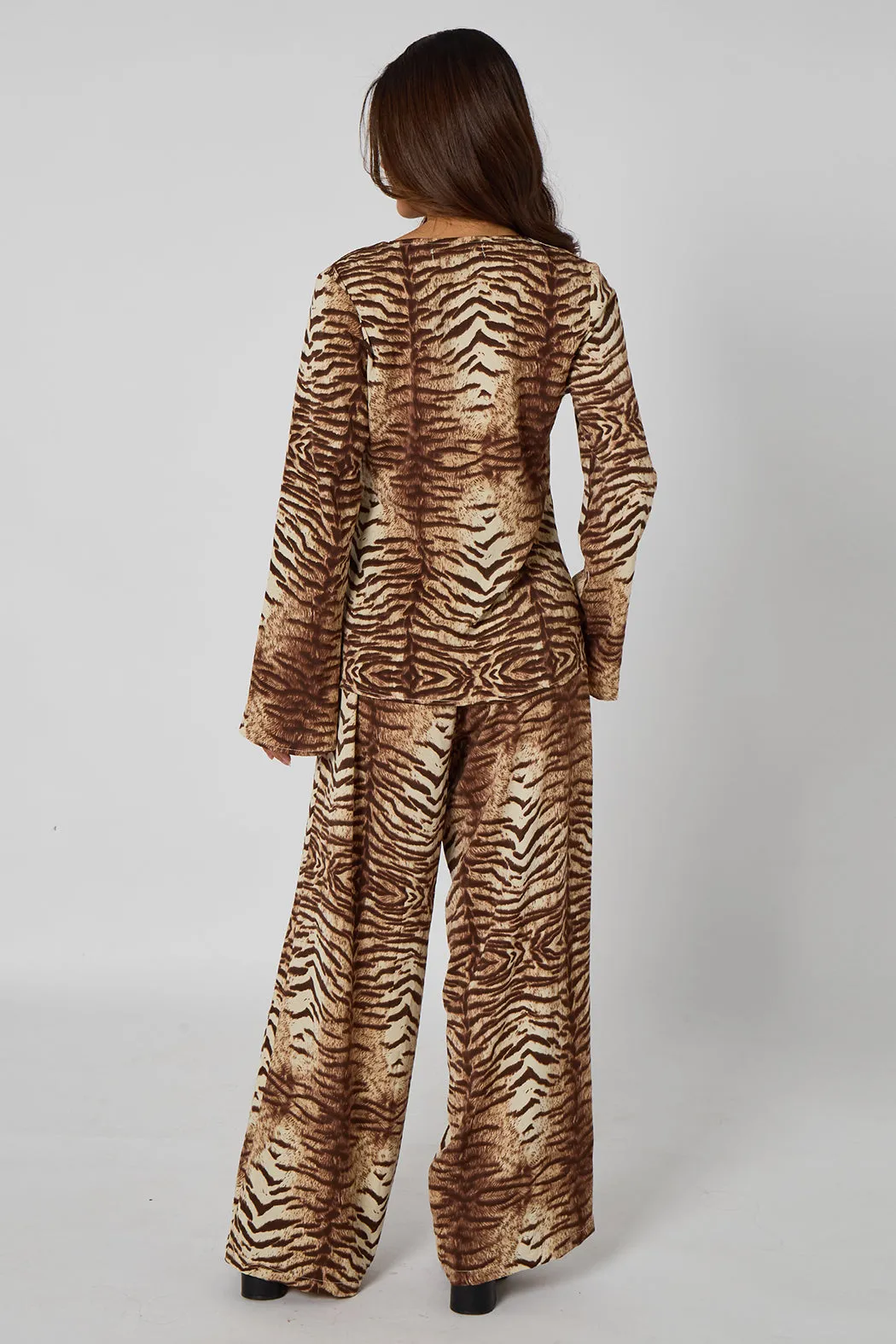 Zebra Button Front Top by Urban Bliss sold by Goddiva product image thumbnail 5