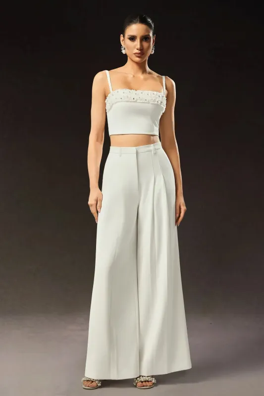 Zaysha Sleeveless Diamond Flower Maxi Two-Piece Set by Bella Barnett sold by Goddiva