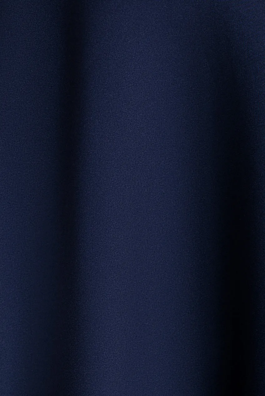 Cap Sleeve Skater High Low Midi Dress - Navy Blue by Goddiva sold by Goddiva product image thumbnail 5