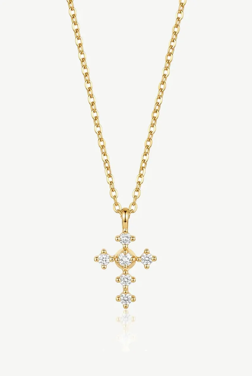 Dainty Cross Necklace by MUCHV sold by Goddiva product image thumbnail 2