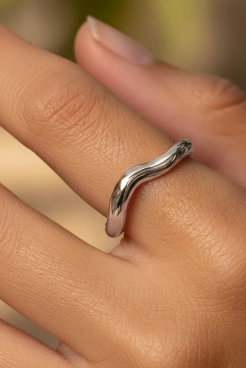 Open Wave Ring by MUCHV sold by Goddiva product image thumbnail 4
