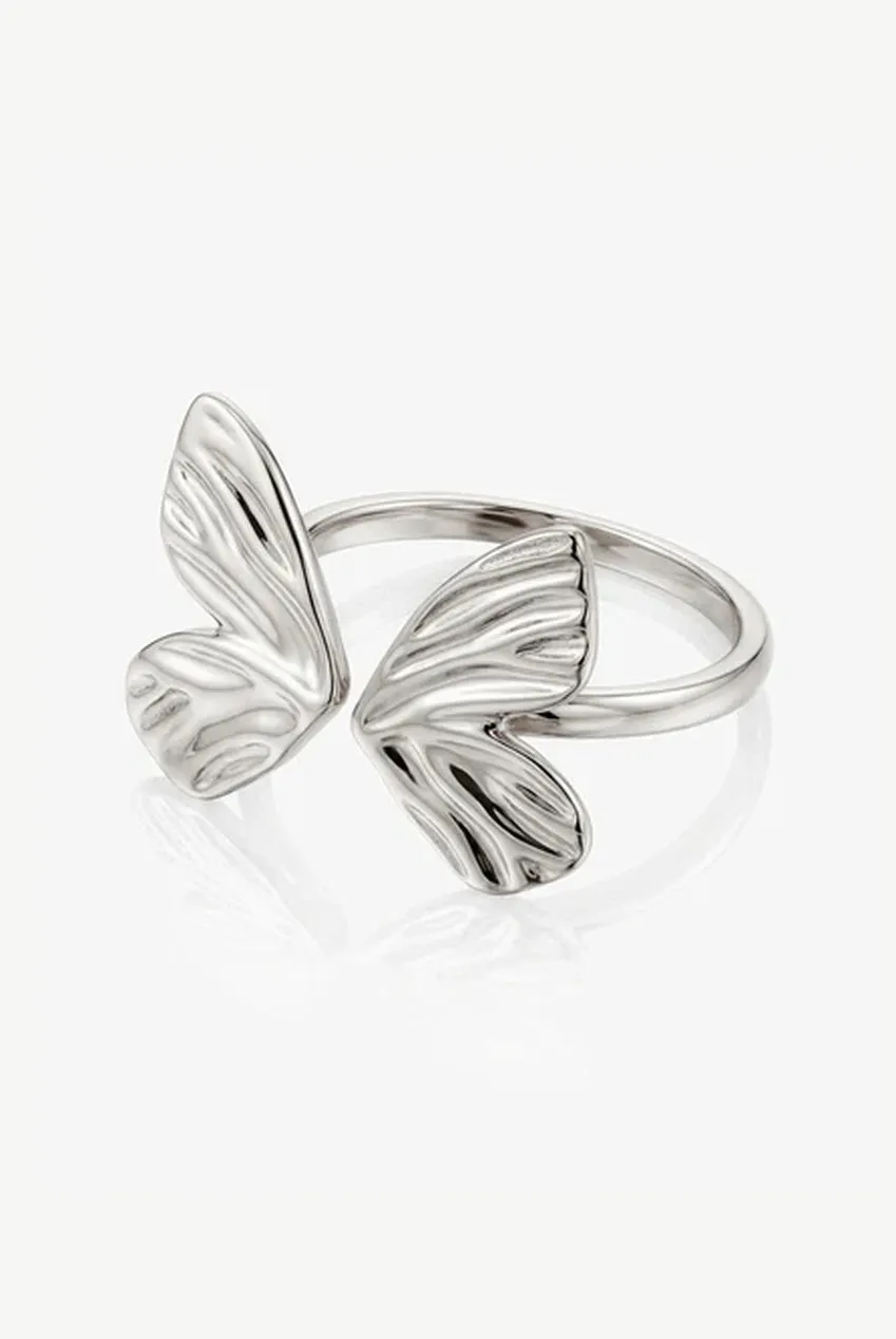 Textured Butterfly Ring - Adjustable by MUCHV sold by Goddiva product image thumbnail 2