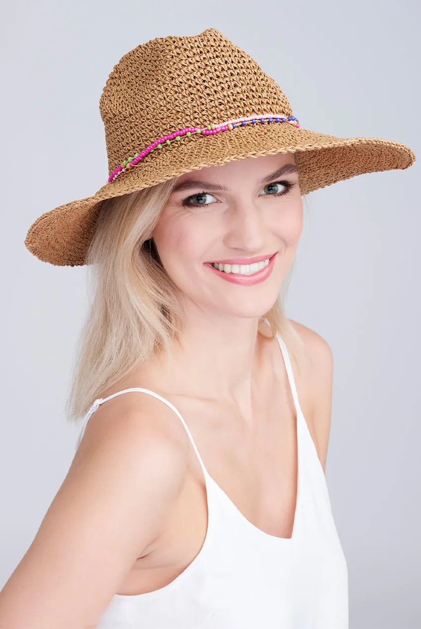 Majorelle Hat - Natural by Pia Rossini sold by Goddiva
