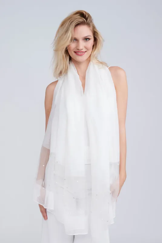 Cristine Scarf - White by Pia Rossini made by Goddiva