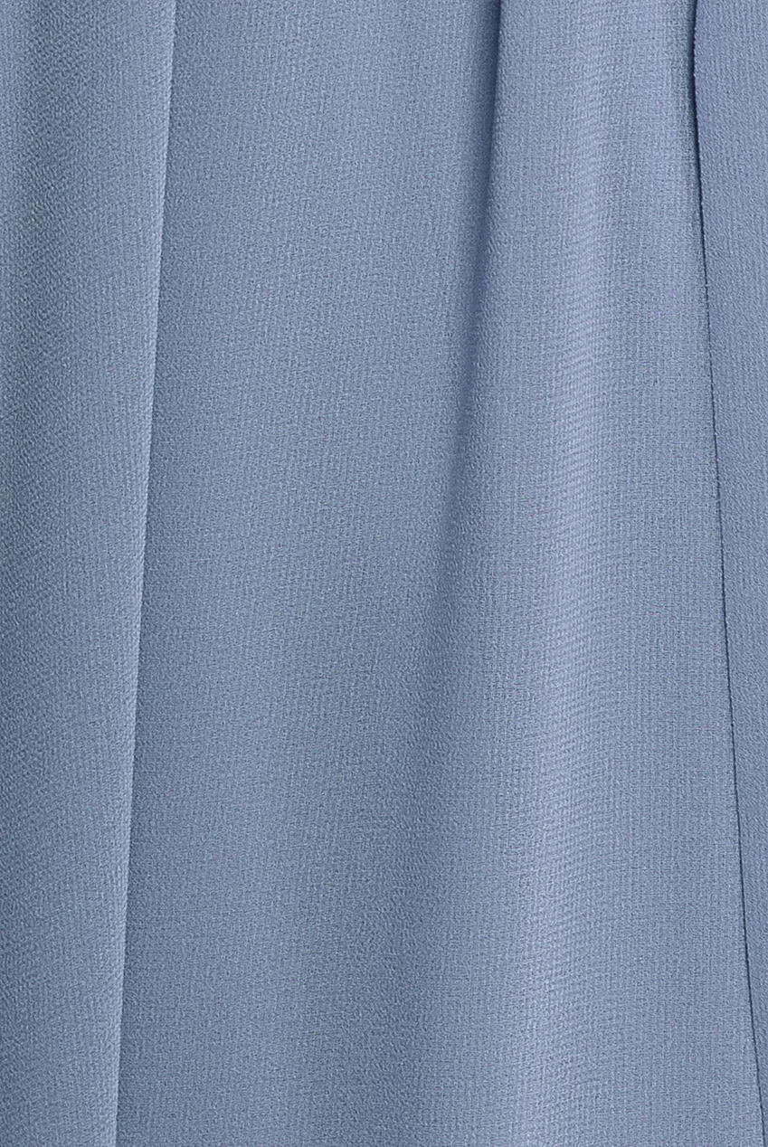 Chiffon Flutter Sleeve Wrap Maxi Dress - Airforce Blue by Goddiva sold by Goddiva product image thumbnail 4