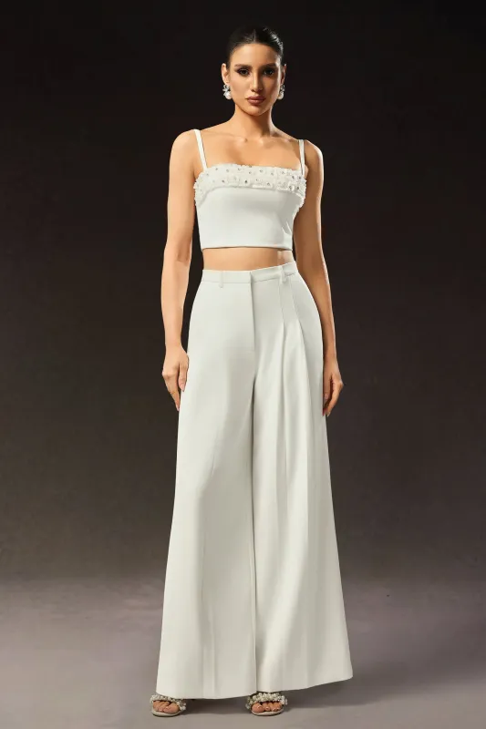 Zaysha Sleeveless Diamond Flower Maxi Two-Piece Set by Bella Barnett made by Bella Barnett