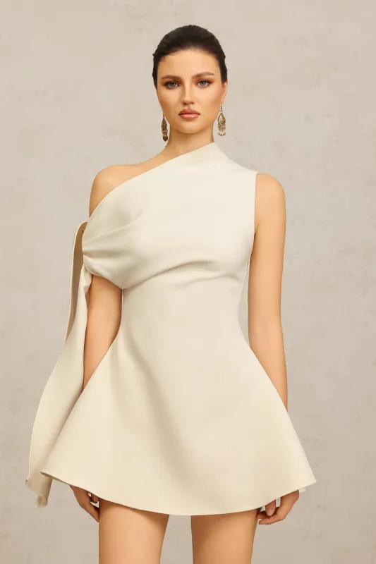 Retale One Shoulder Mini Dress by Bella Barnett made by Bella Barnett