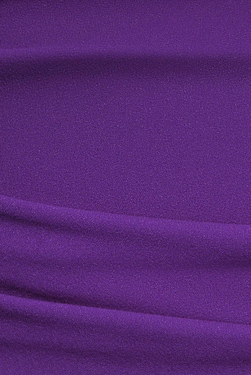 Bardot Pleated Midi Dress - Purple by Goddiva Plus sold by Goddiva product image thumbnail 5