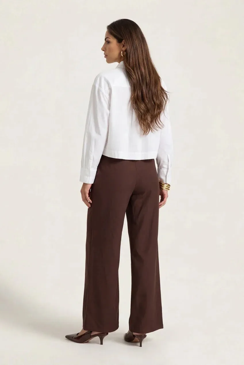 Linen Blend Wide Leg Trouser by Urban Bliss sold by Goddiva product image thumbnail 2