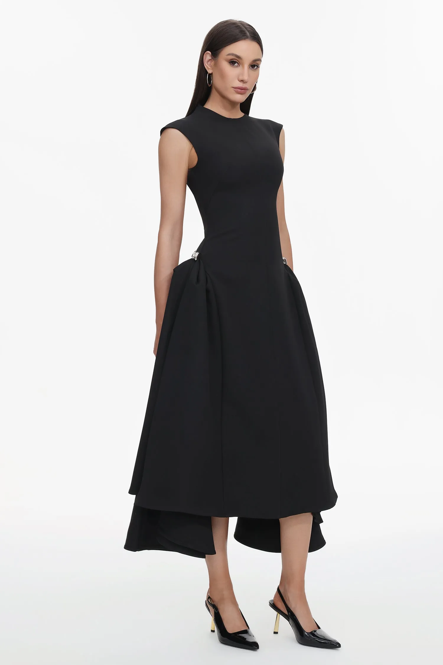 Paca Choker Sleeveless Maxi Dress by Bella Barnett sold by Goddiva product image thumbnail 3