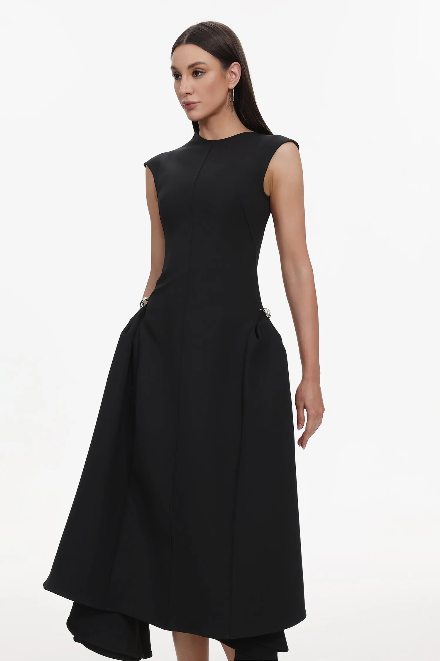 Paca Choker Sleeveless Maxi Dress by Bella Barnett sold by Goddiva product image thumbnail 4