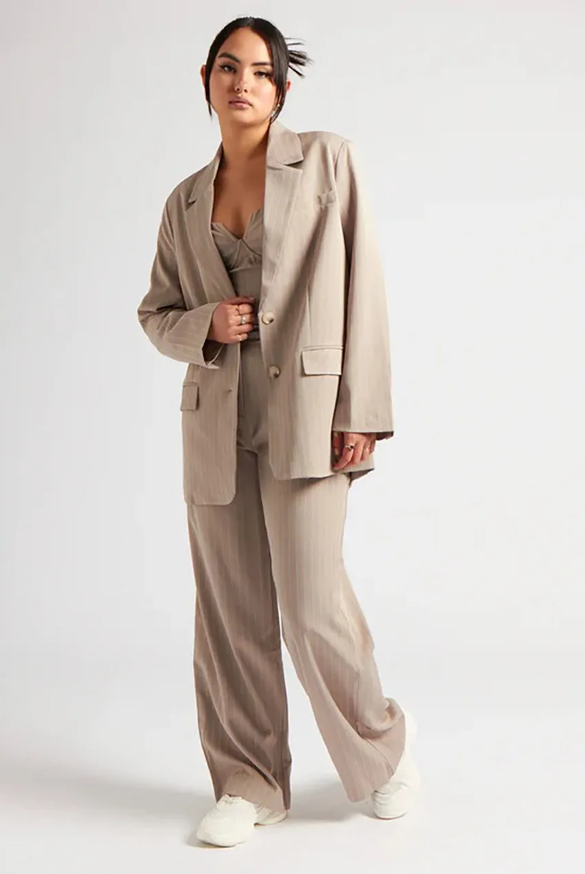 Striped Blazer by Urban Bliss sold by Goddiva product image thumbnail 3