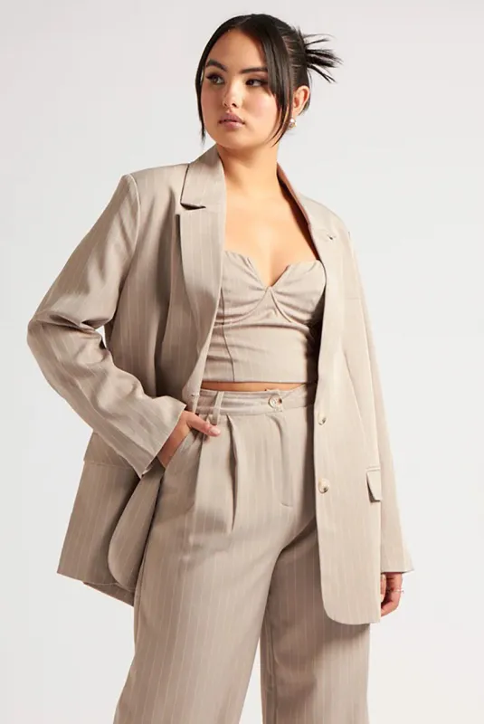 Striped Blazer by Urban Bliss made by Goddiva