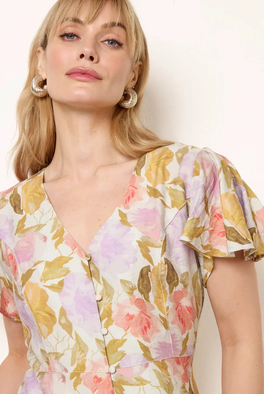 Floral Peplum Top by Blue Vanilla sold by Goddiva product image thumbnail 4