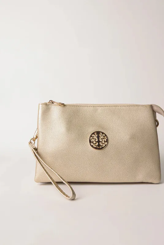 Clutch With Detachable Strap by Blue Vanilla made by Blue Vanilla