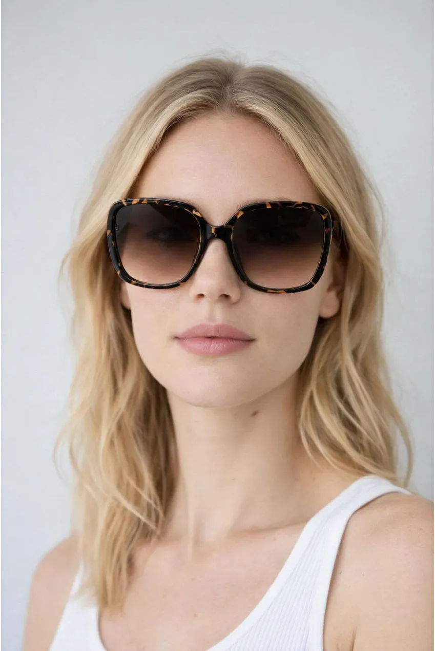 Oversized Square Sunglasses In Tortoiseshell by SVNX sold by Goddiva