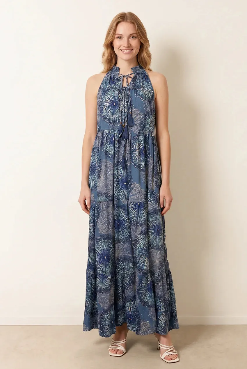 Tiered Tie Front Dress by Blue Vanilla sold by Goddiva product image thumbnail 3
