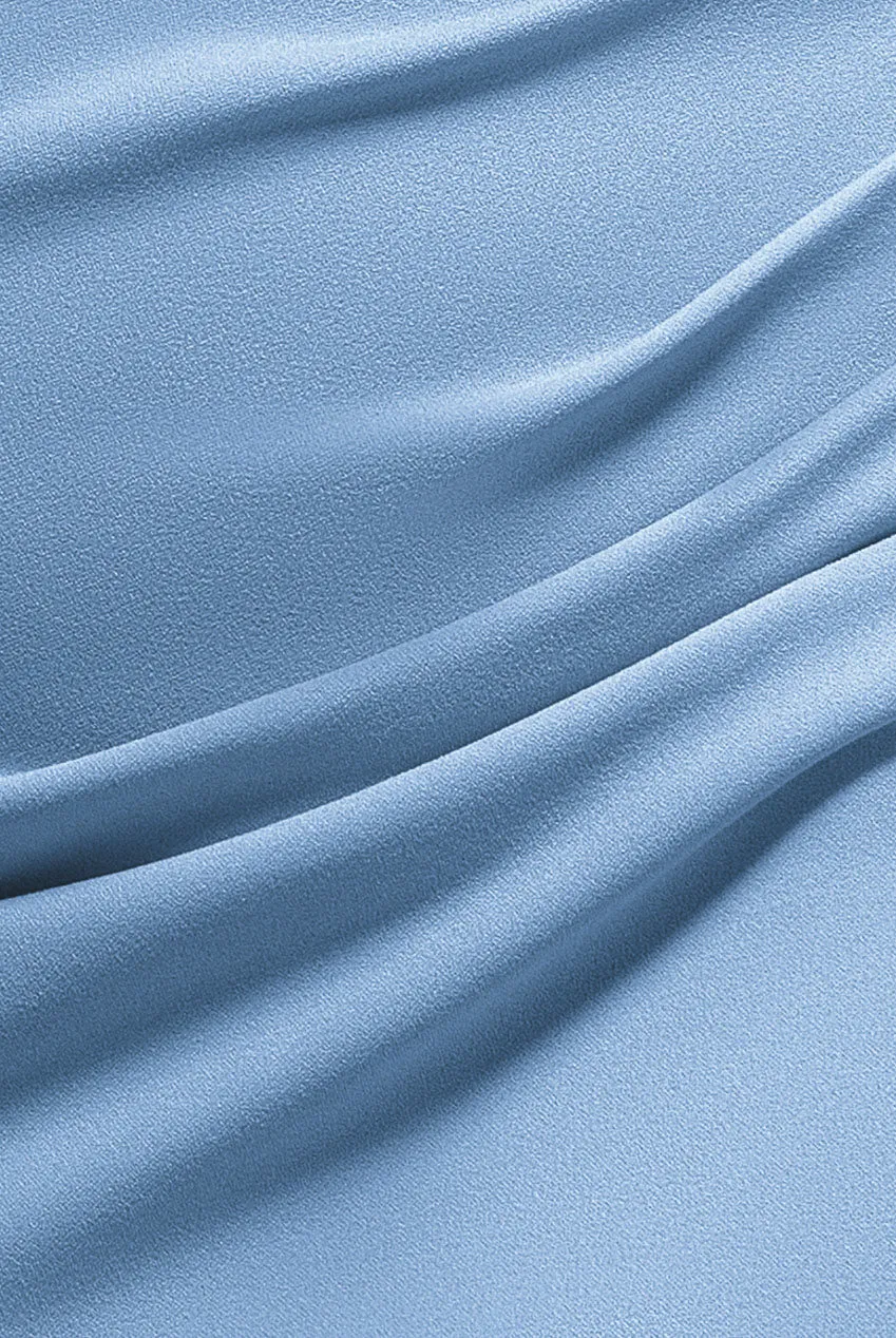 Off The Shoulder Maxi Dress With Split - Powder Blue by Goddiva sold by Goddiva product image thumbnail 5