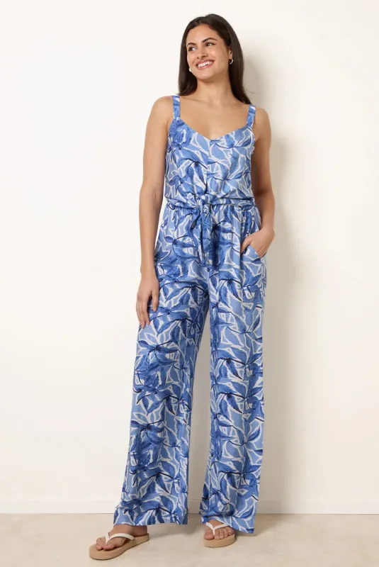 Tie Front Jumpsuit by Blue Vanilla made by Blue Vanilla