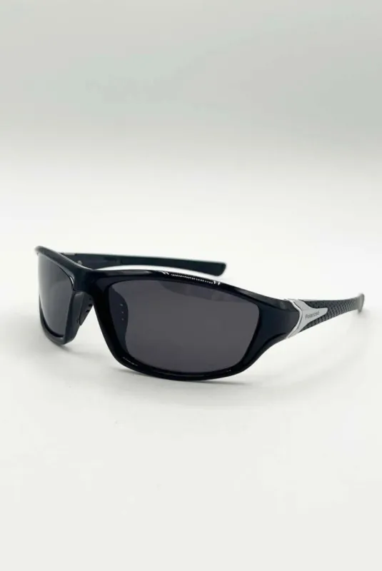 Outdoor Racer Sunglasses In Black Silver With Hard Case by SVNX made by Goddiva