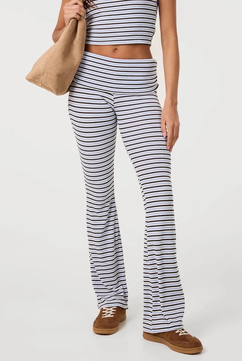 Stripe Turnover Trousers by Pink Vanilla sold by Goddiva product image thumbnail 3