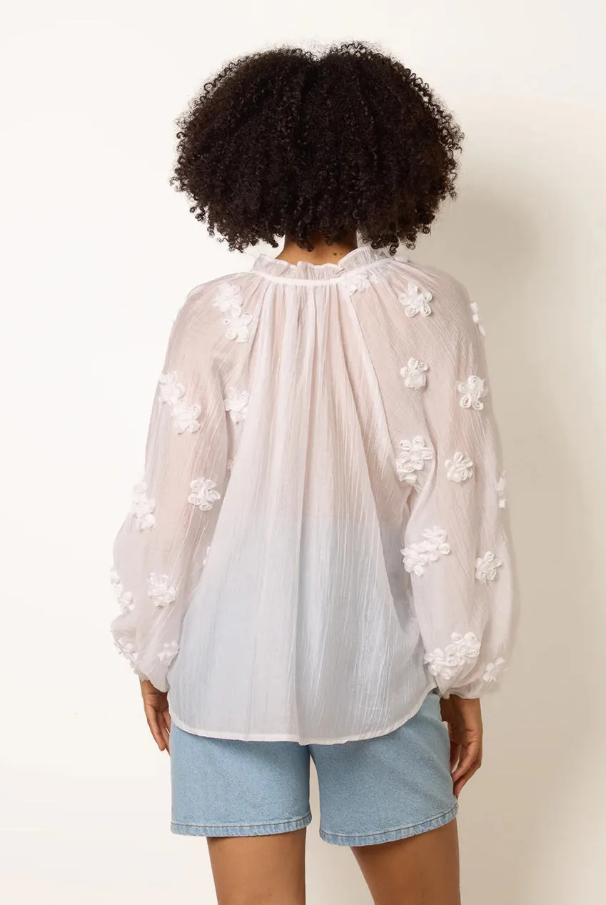 Floral Embroidery Top by Blue Vanilla sold by Goddiva product image thumbnail 2