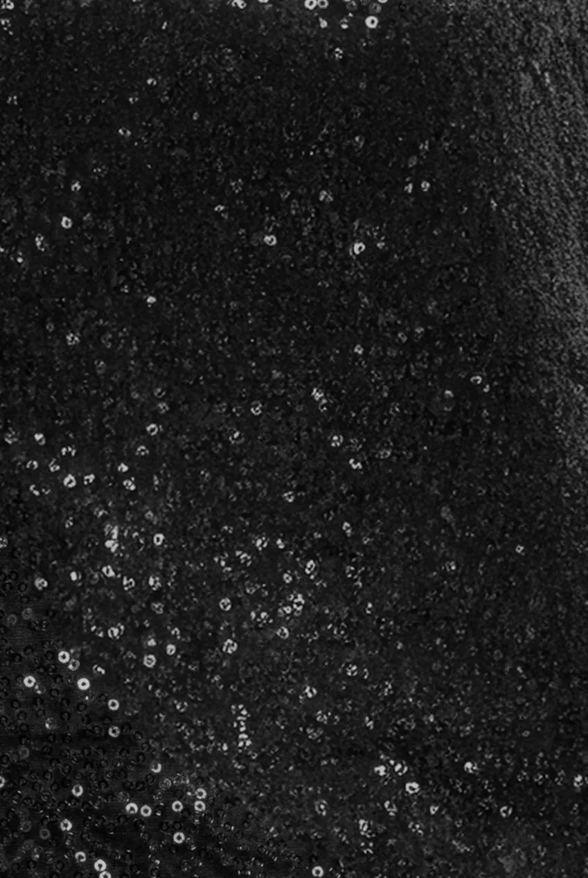 Sequin Velvet Jumper - Black by Goddiva sold by Goddiva product image thumbnail 5