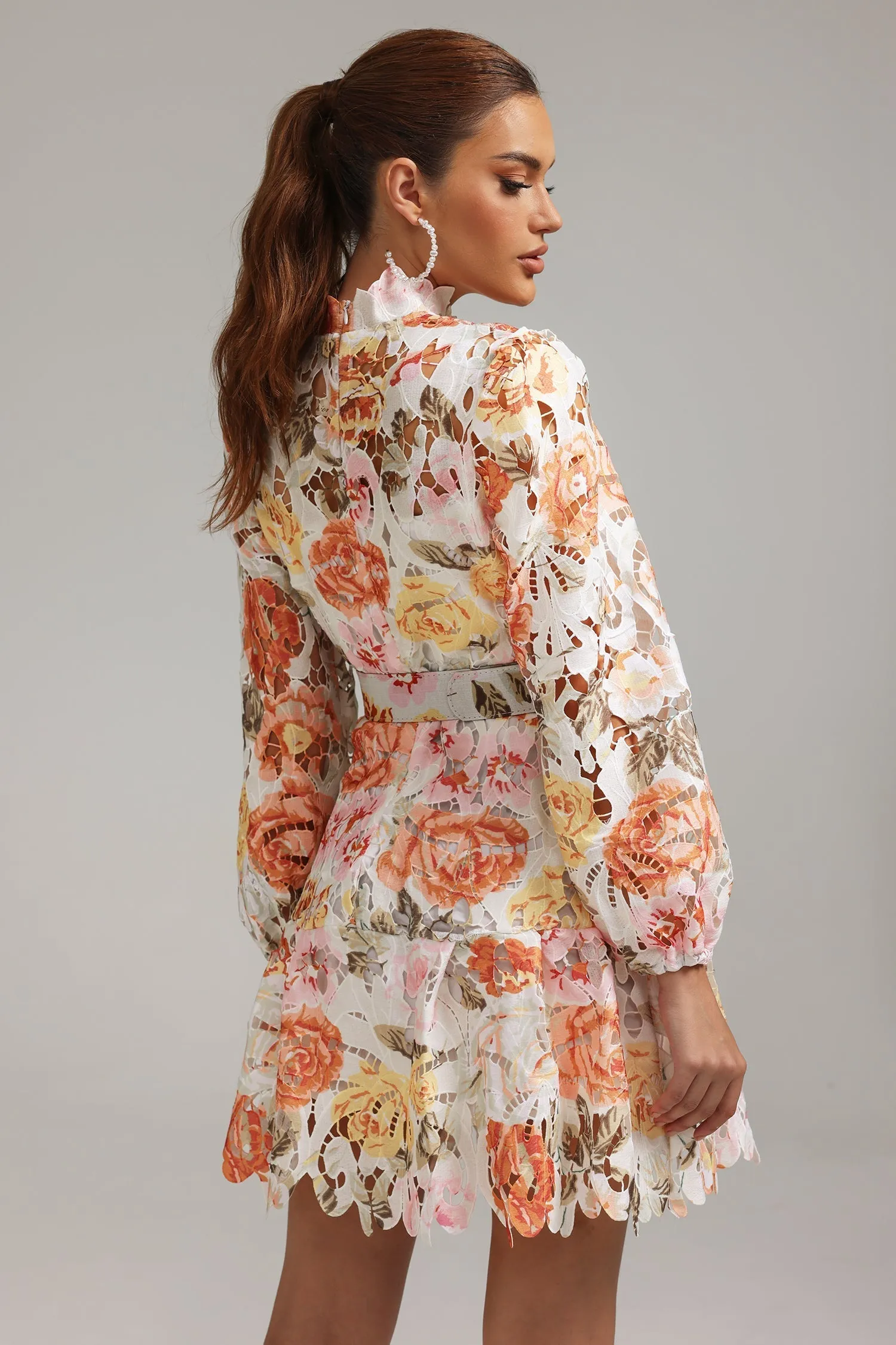 Jenny Printed Cutout Mini Dress by Bella Barnett sold by Goddiva product image thumbnail 2