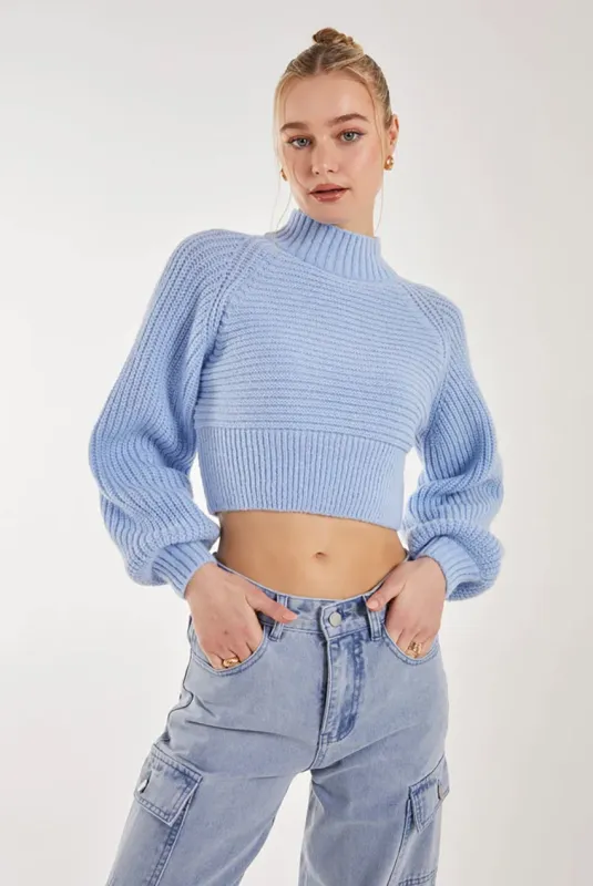 High Neck Knitted Jumper by Pink Vanilla made by PinkVanilla