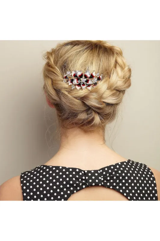 Flower Hair Clip Vintage Inspired by QueenMee Accessories sold by Goddiva