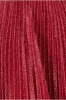 Bardot Pleated Skirt Maxi Dress - Wine by Goddiva sold by Goddiva