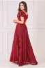 Bardot Pleated Skirt Maxi Dress - Wine by Goddiva sold by Goddiva