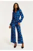 Liquorish Blue Abstract Print Jumpsuit sold by Goddiva