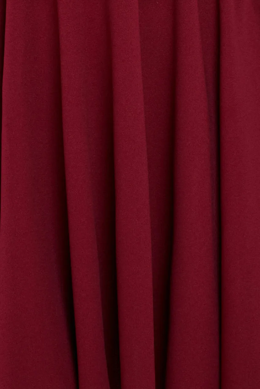 Bardot Scuba Crepe Skater Mini Dress - Red by Goddiva sold by Goddiva product image thumbnail 4