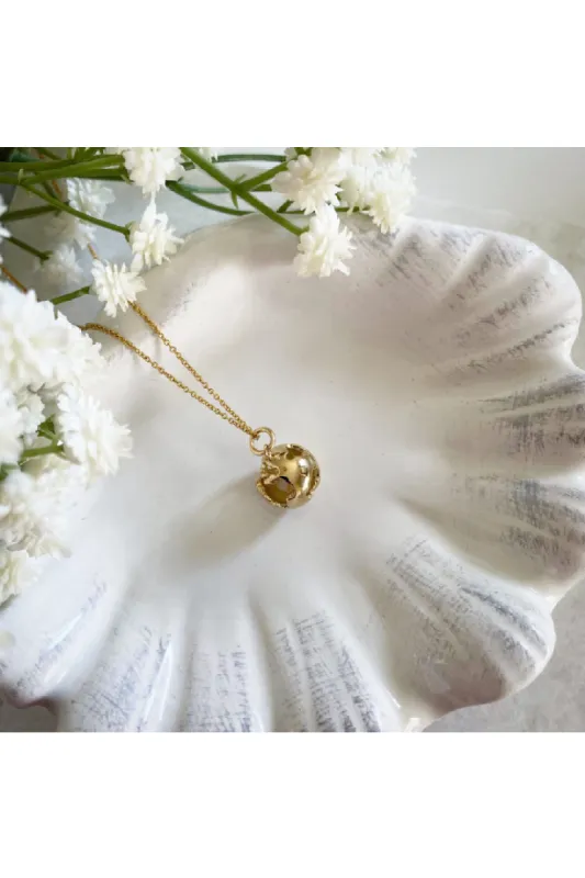 Wisteria London Beautiful World Globe Necklace sold by Goddiva