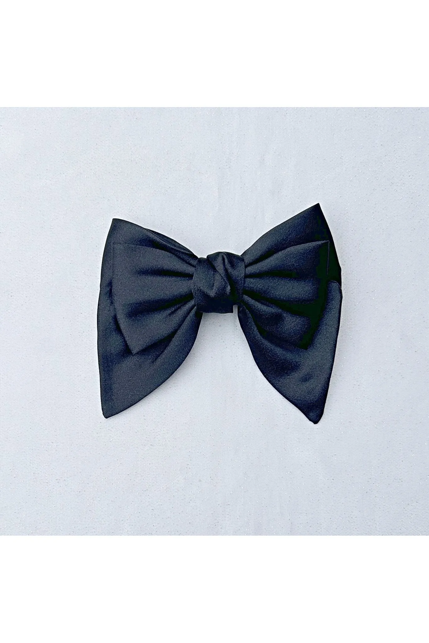 Black Satin Hair Bow Black Hair Clip by QueenMee Accessories sold by Goddiva