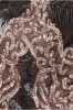 Contrast Sequin Long Sleeve Maxi Dress - Champagne by Goddiva sold by Goddiva