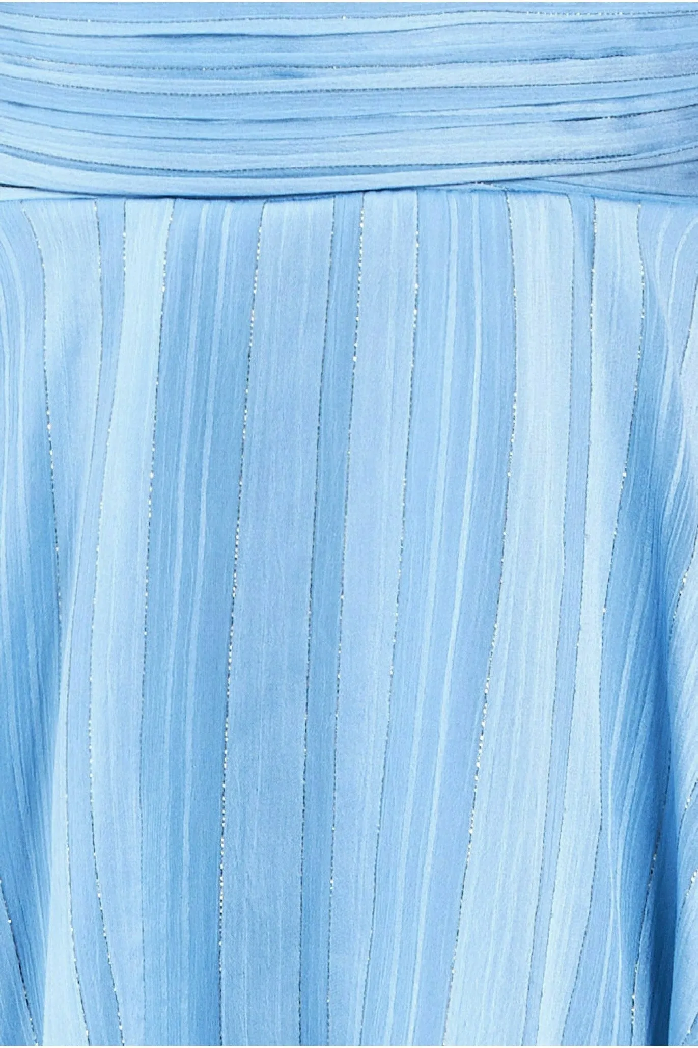 Tiered Chiffon Midi Dress - Powder Blue by Goddiva sold by Goddiva product image thumbnail 4