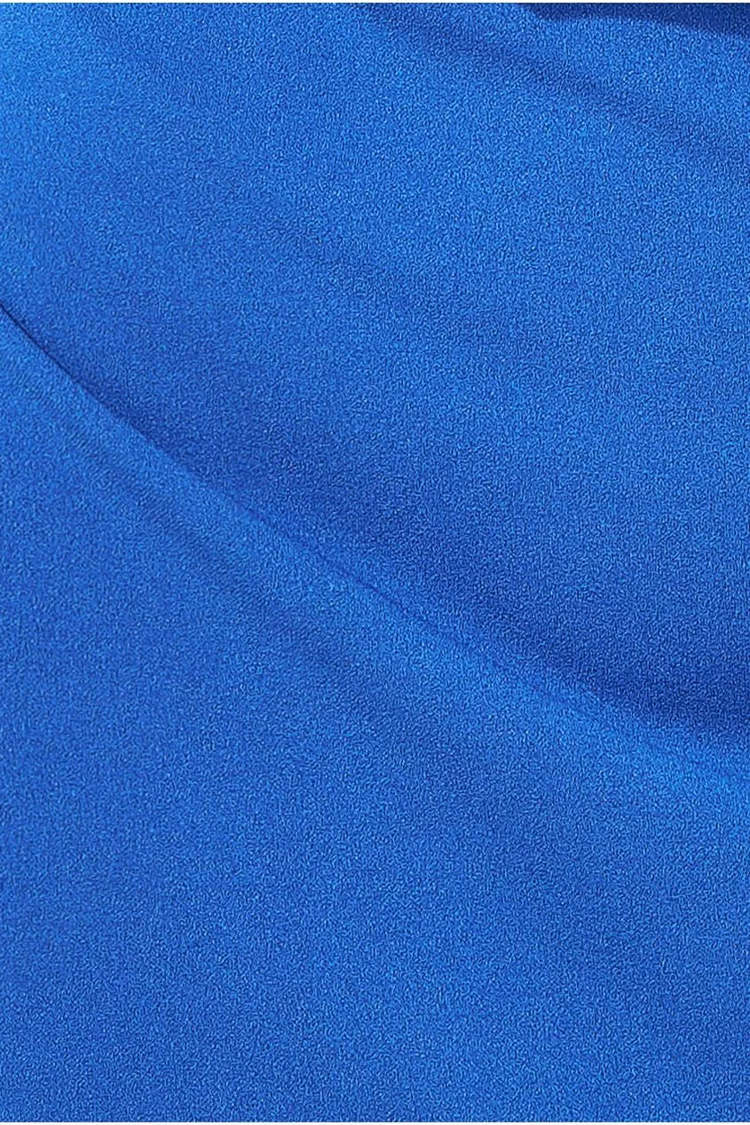 Goddiva One Shoulder Scuba Maxi - Royalblue sold by Goddiva product image thumbnail 4