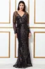 Goddiva Spread On Sequin Maxi Dress With Belt - Black sold by Goddiva